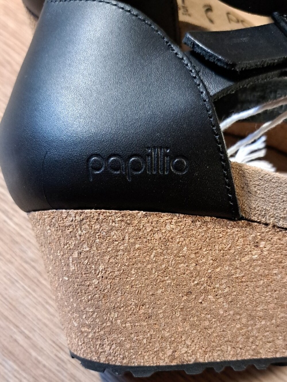 Birkenstock Papillio Black Cork Wedge Mary Jane Sandal 41 US 10/10.5 - Picture 5 of 12